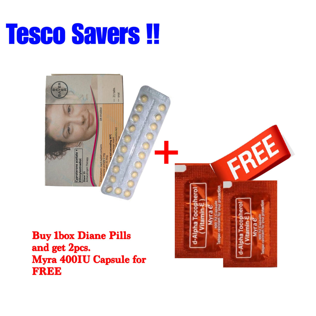 BUY Diane Pills Get FREE 2pcs. Myra 400iu