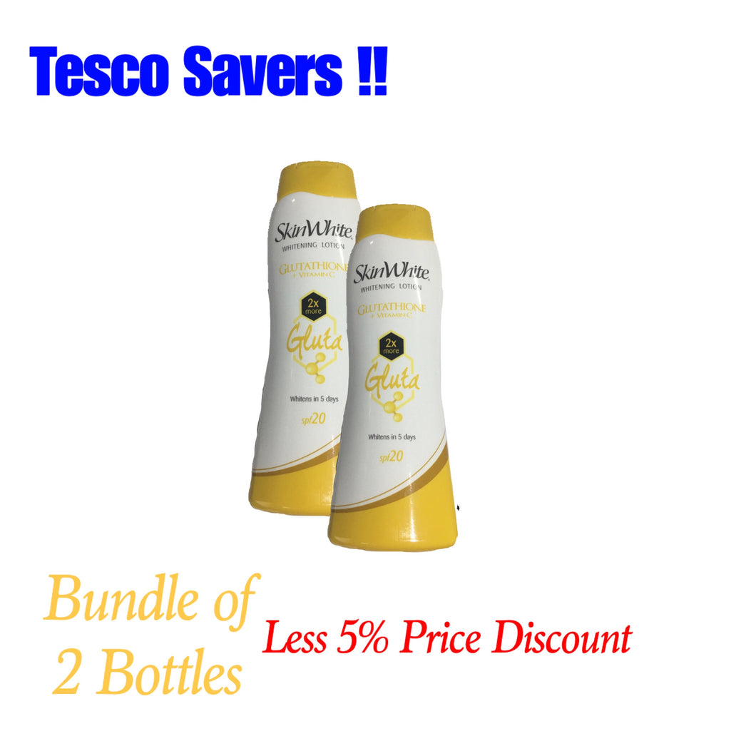 Skin White Lotion (Bundle Of 2 bottles, Less 5% Price Discount)