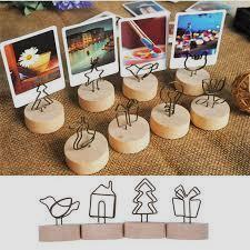 Round Wooden Photo Clip