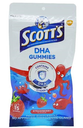 Scott's Gummies Vitamin C Strawberry by 15's ( BUY 8packs SAVE P44.90 )