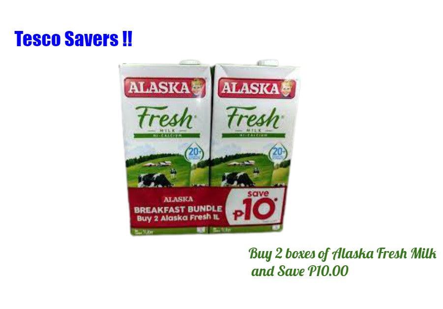 Alaska Fresh Milk 1L (In Pack Of 2)