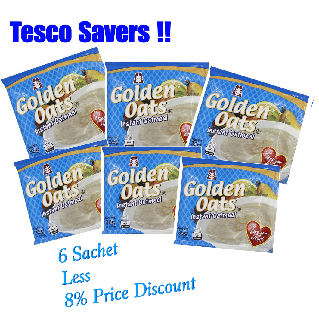 Golden Oats 35g Packs Of 6 Sachet